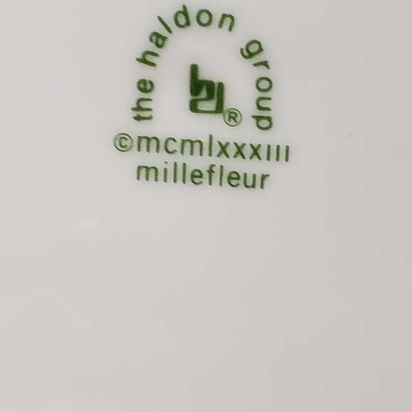 Vintage 1983 Set Of 2 THE HALDON GROUP *Millefleur* Dinner Plates REPLACEMENT - Picture 7 of 7